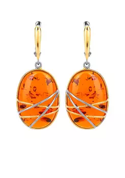 Серьги серебряные "Модерн"