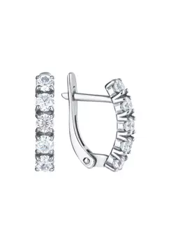 Серьги серебряные "Неповторимая прелесть"