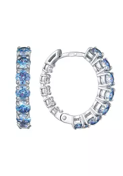 Серьги серебряные "Нежное сердце"