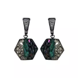 Серьги серебряные "Атмосфера"