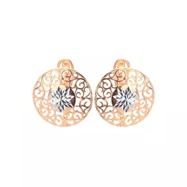 Серьги серебряные "Ажур"