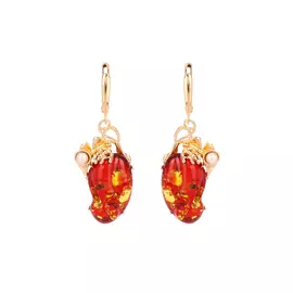 Серьги серебряные "Чувственная грация"