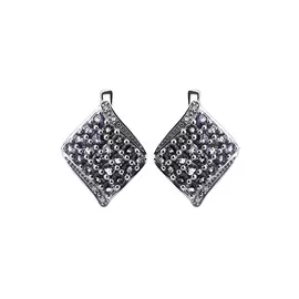 Серьги серебряные "Доминика"