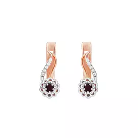 Серьги серебряные "Драгоценная мечта"