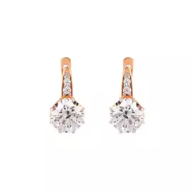 Серьги серебряные "Элегантность"