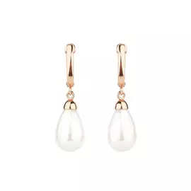 Серьги серебряные "Жемчужные капли"