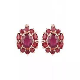 Серьги серебряные "Королевский шик"