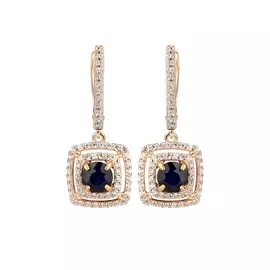 Серьги серебряные "Летиция"