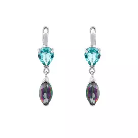 Серьги серебряные "Мечтательное настроение"