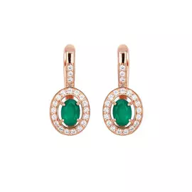 Серьги серебряные "Мерцающий соблазн"