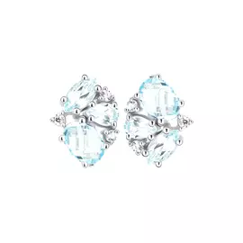 Серьги серебряные "Модерн"