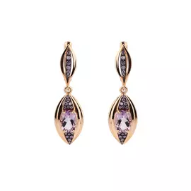 Серьги серебряные "Принцесса востока"