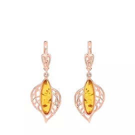 Серьги серебряные "Природный мотив"