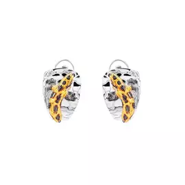 Серьги серебряные "Саламандра"