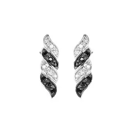 Серьги серебряные "Таинственный миг"