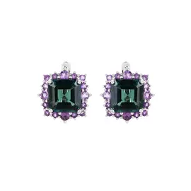 Серьги серебряные "Вечерний блеск"