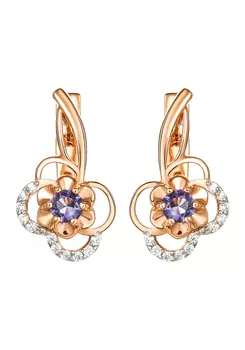 Серьги серебряные "Весеннее счастье"