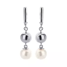 Серьги серебряные "Жемчужный вечер"