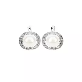 Серьги серебряные "Жемчужный восторг"