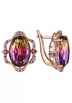 Серьги серебряные "Загадочный блеск"