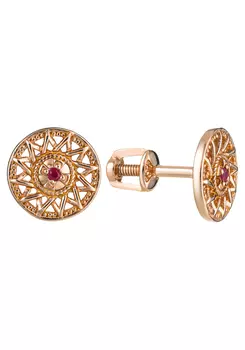 Серьги серебряные "Звезда Эрцгаммы"