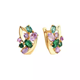 Серьги золотые "Романс"