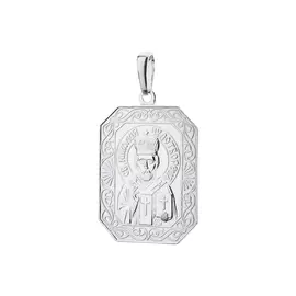 Серебряная подвеска "Николай Чудотворец"