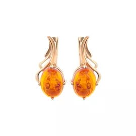 Серебрянные сергьги "Марсала"