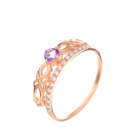 Серебряное кольцо «Корона»