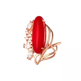 Серебряное кольцо "Чары природы"