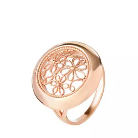 Серебряное кольцо "Королевские цветы"