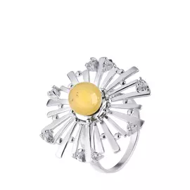 Серебряное кольцо "Лучи счастья"