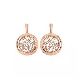 Серебряные серьги "Королевские цветы"