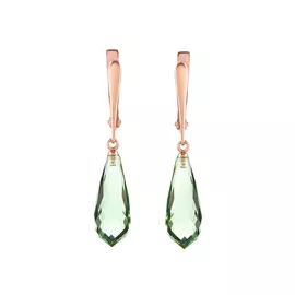 Серебряные серьги "Лесная свежесть"