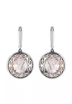 Серебряные серьги "Перламутровая мечта"