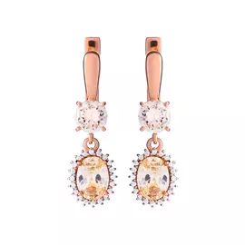 Серебряные серьги "Солнечная вспышка"