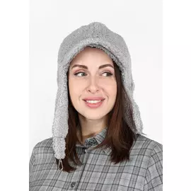 Шапка ушанка с козырьком