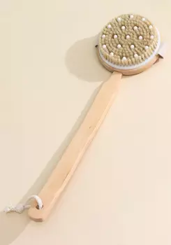 Щетка для тела с ручкой и массажером