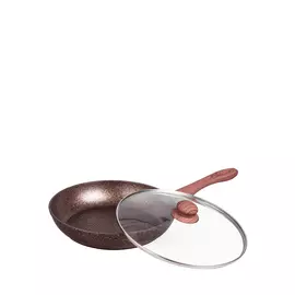 Сковорода с мраморным покрытием и крышкой