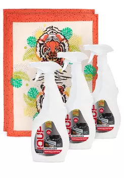 Спрей-антижир, 3 шт. + кoмплект полотенец