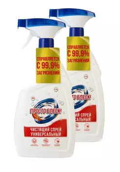 Спрей универсальный "Просто блеск", 2 шт.