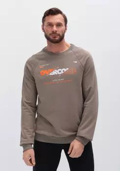 Свитшот с принтом на передней полочке