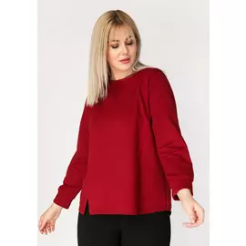 Свитшот с разрезами в рельефах