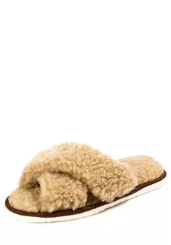 Тапочки из верблюжьей шерсти "Крестик"