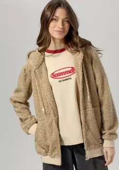 Толстовка с капюшоном меховая