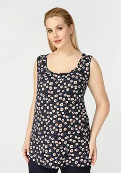 Топ декорированный пуговицами