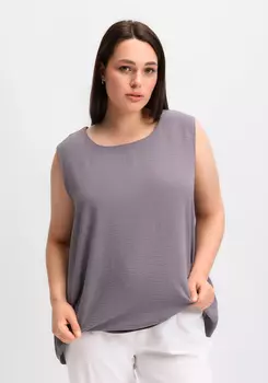 Топ свободного кроя с круглым вырезом