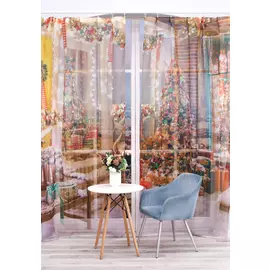 Тюль "Новогоднее веселье "