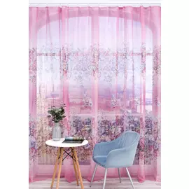 Тюль-вуаль "Цветочный водопад"