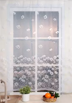 Тюль-занавеска "Флора", 2 шт.